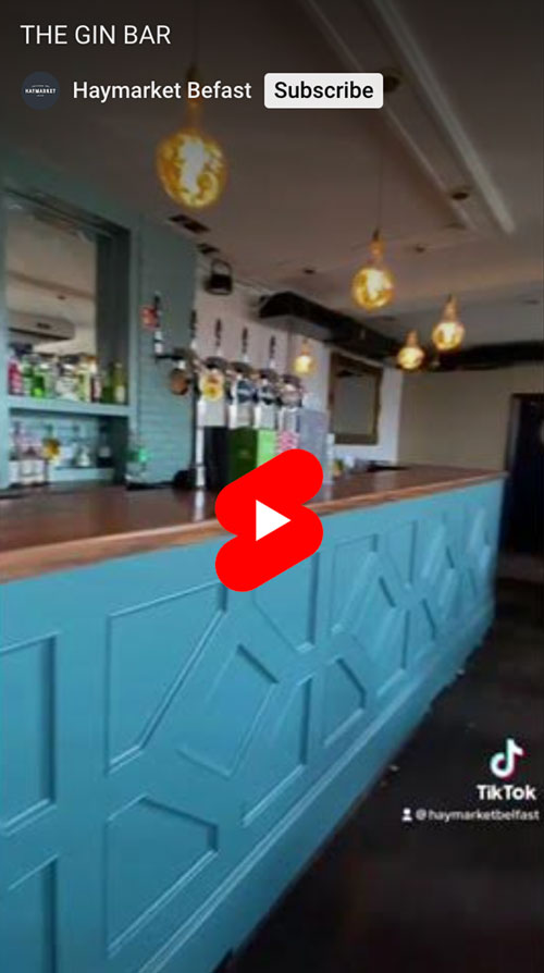 Gin Bar at Haymarket Belfast